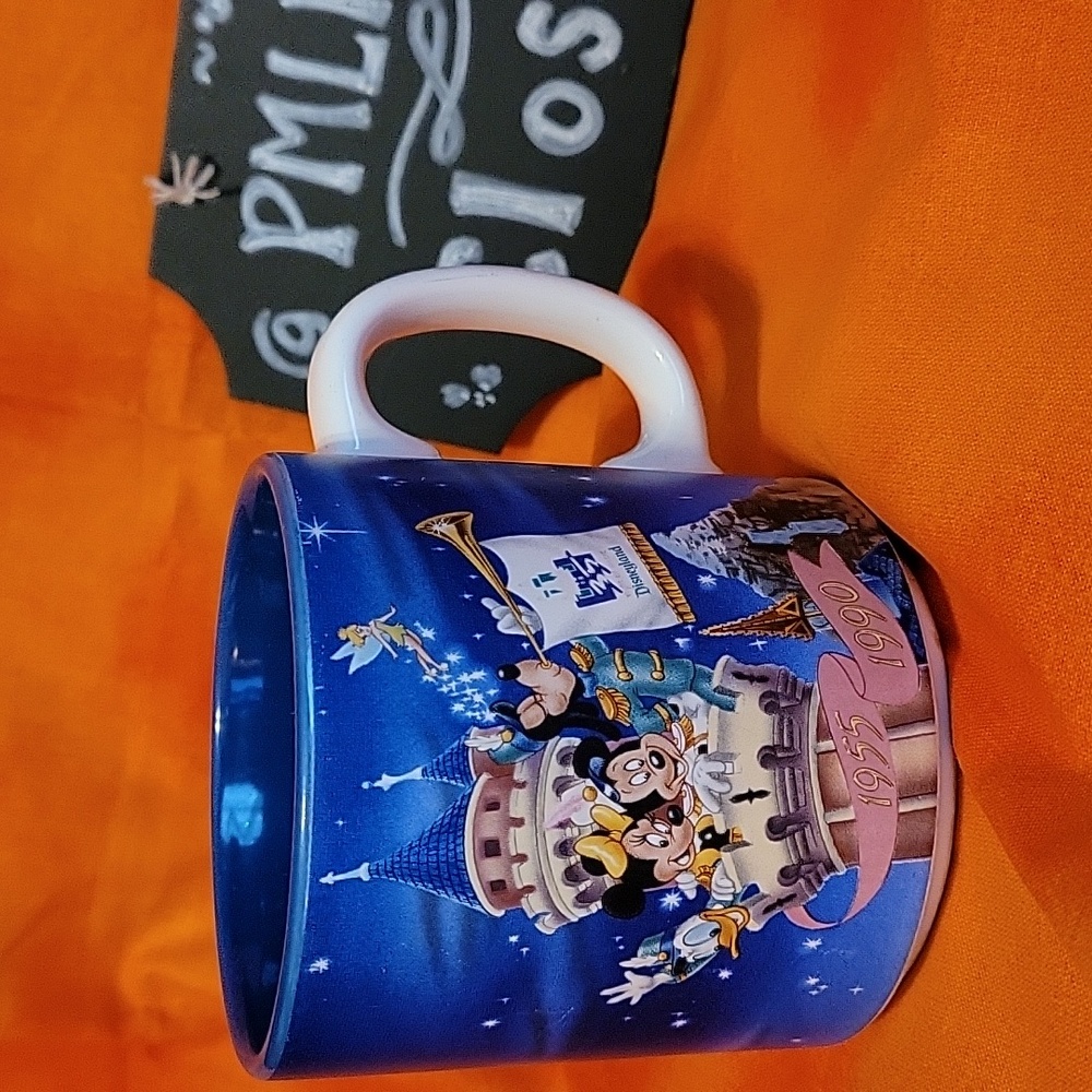 Disneyland Mug 35 Years of Magic Vintage Mickey Minnie Donald Goofy
